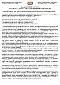 rsa istituto devoto norme di comportamento per parenti e visitatori
