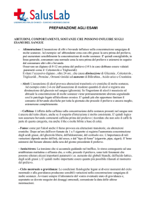 preparazione agli esami - Analisi di Laboratorio