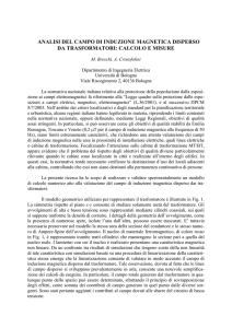 analisi del campo di induzione magnetica disperso da trasformatori