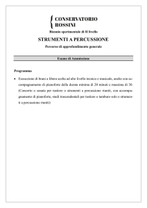STRUMENTI A PERCUSSIONE