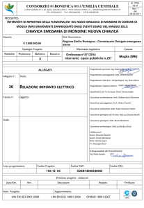 Relazione Impianto Elettrico Mondine: Progetto di Ripristino
