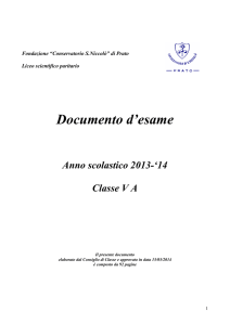 Simulazione di Terza Prova a carattere multidisciplinare