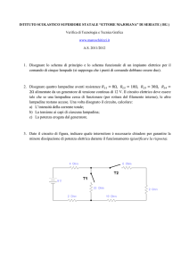 1. Disegnare lo schema di principio e lo schema funzionale di un