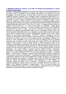 6. MEDICINA: Medicina nucleare, con la PET /TC terapie