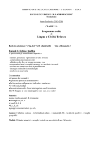 Tedesca - liceo linguistico Lambruschini
