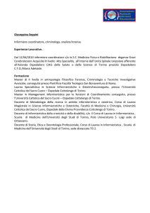 Giuseppina Seppini Infermiere coordinatore, criminologa, analista