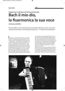 Bach il mio dio, la fisarmonica la sua voce