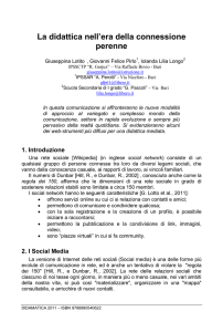 La didattica nell`era della connessione perenne