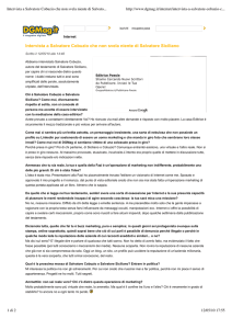 Intervista a Salvatore Cobuzio che non svela niente di