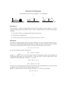 Esercizi di dinamica km