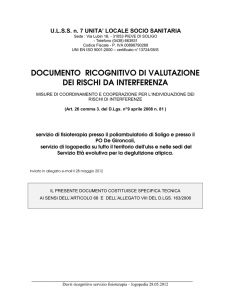 documento ricognitivo di valutazione dei rischi da interferenza