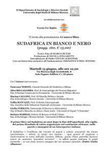 SUDAFRICA IN BIANCO E NERO