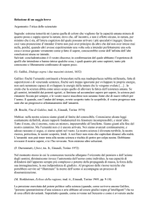 Relazione di un saggio breve