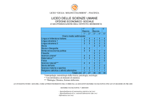 LICEO DELLE SCIENZE UMANE
