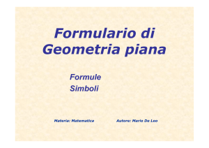 Formulario geometria piana