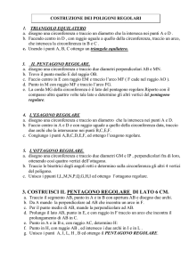 3. COSTRUISCI IL PENTAGONO REGOLARE DI LATO 6 CM.