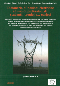 Dizionario di nozioni elettriche ad uso di professionisti
