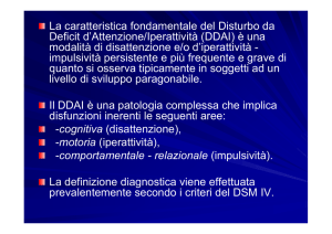 Disturbo da Deficit dell`Attenzione/Iperattività