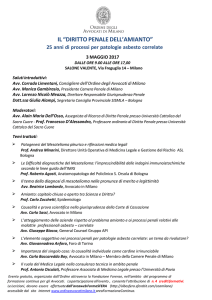 IL “DIRITTO PENALE DELL`AMIANTO”