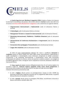 La Scuola Superiore per Mediatori Linguistici CIELS, fondata a