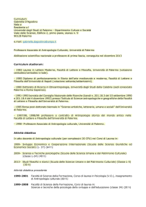 Curriculum Prof. G. D`Agostino