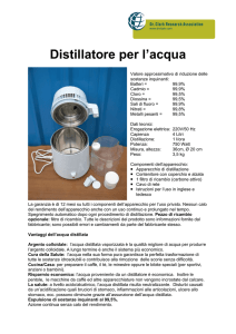 Distillatore per l`acqua