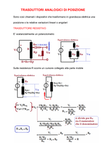 trasduttori analogici di posizione