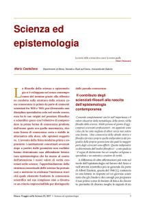 Scienza ed epistemologia -