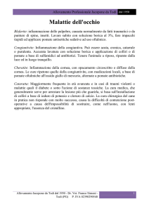 Malattie dell`occhio - Allevamento Jacopone da Todi