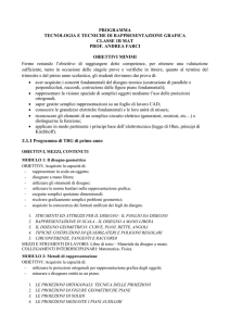 PROGRAMMA TECNOLOGIA E TECNICHE DI