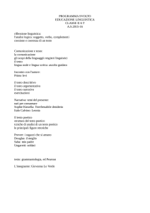 PROGRAMMA SVOLTO EDUCAZIONE LINGUISTICA CLASSE II AT