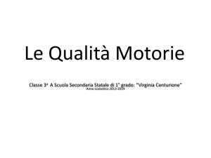 Le Qualità Motorie