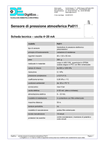 Sensore di pressione atmosferica Pa011