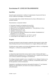 Misura all`onda quadra su cavi