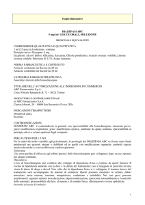 Foglio illustrativo DIAZEPAM ABC 5 mg/ ml GOCCE ORALI