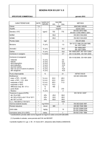 Scheda Tecnica Benzina Super senza Piombo