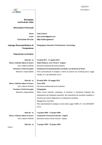 Curriculum Vitae Europeo di Catia Carboni