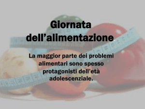 ADOLESCENZA E ALIMENTAZIONE