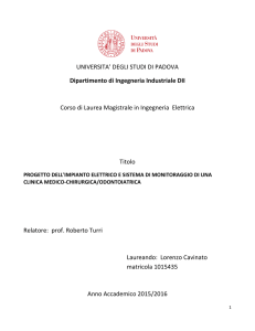 UNIVERSITA` DEGLI STUDI DI PADOVA Dipartimento di Ingegneria