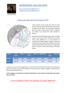 la guida sull´eclisse - Astronomia Valli del Noce