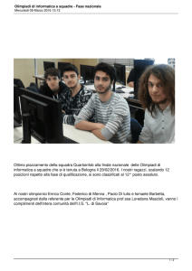 Olimpiadi di informatica a squadre - Fase nazionale