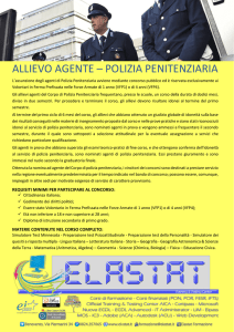ALLIEVO AGENTE – POLIZIA PENITENZIARIA