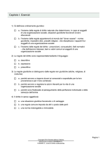Capitolo I. Esercizi - Dipartimento di Scienze Politiche e Sociali