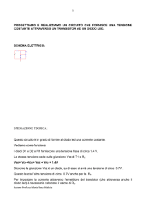 Fornire una corrente costante ad un diodo led