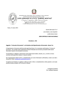Docenti delle classi IV e V Liceo Classico, Liceo Linguistico e delle
