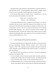 2.3. La meteorologia dell`inquinamento atmosferico