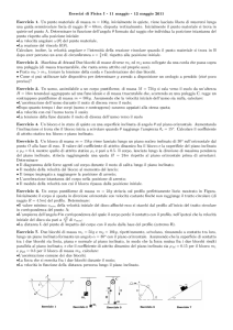 Esercizi di Fisica I