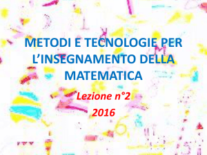 Seconda lezione