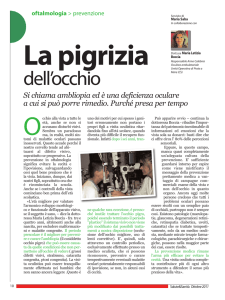 La pigrizia dell`occhio