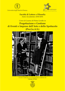 Guida del CdS (a.a. 2010/2011) - Corso di Laurea Triennale in